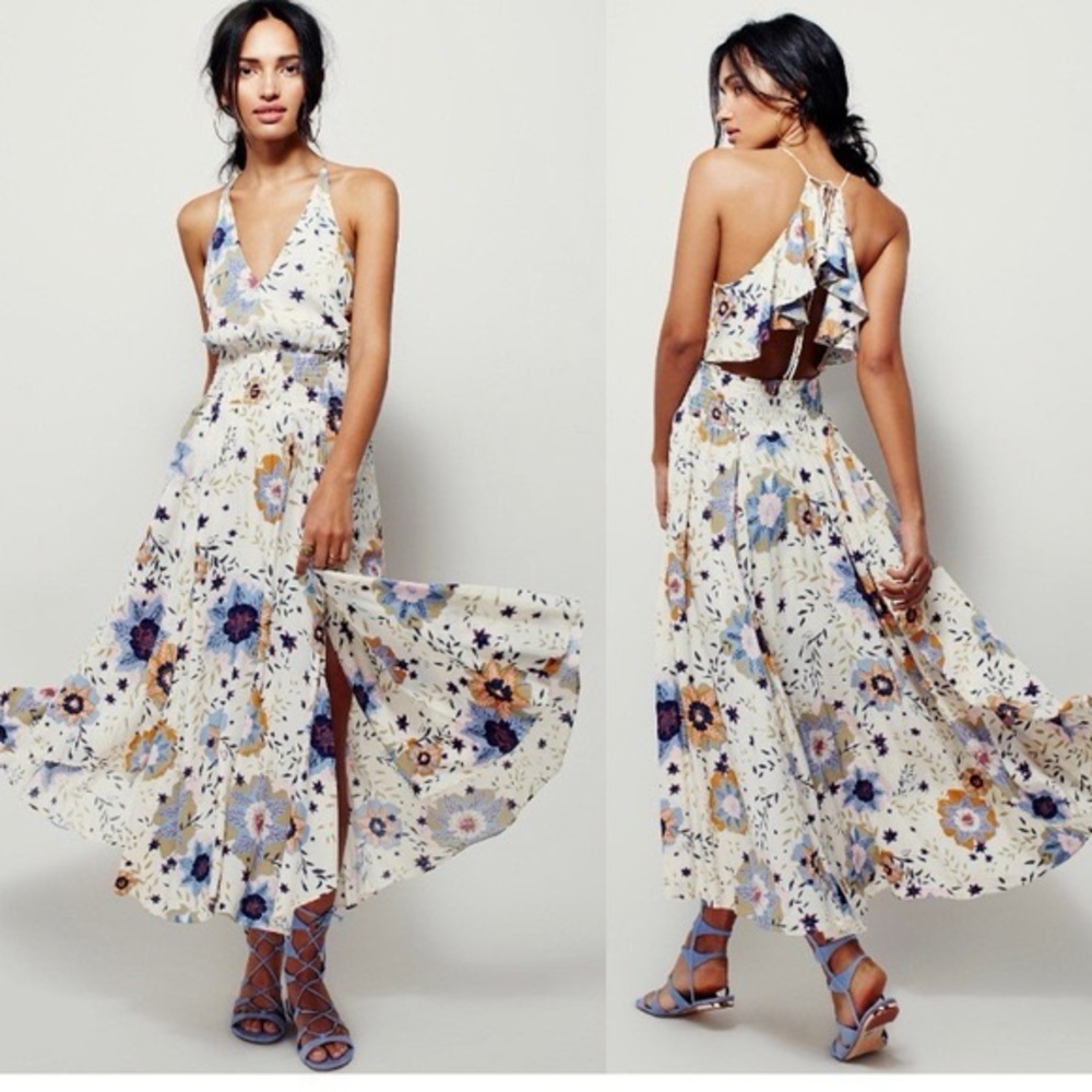 Free People Marigold Floral Dress